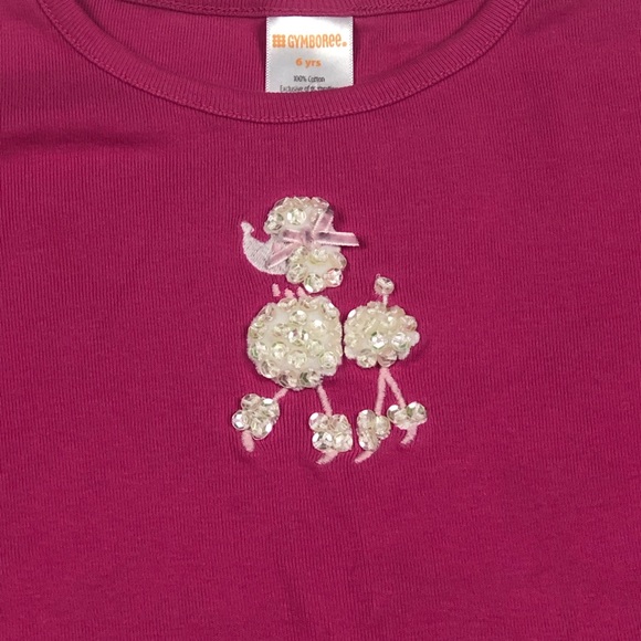 Gymboree Pink Sequin Poodle Shirt size 6 - Picture 4 of 8